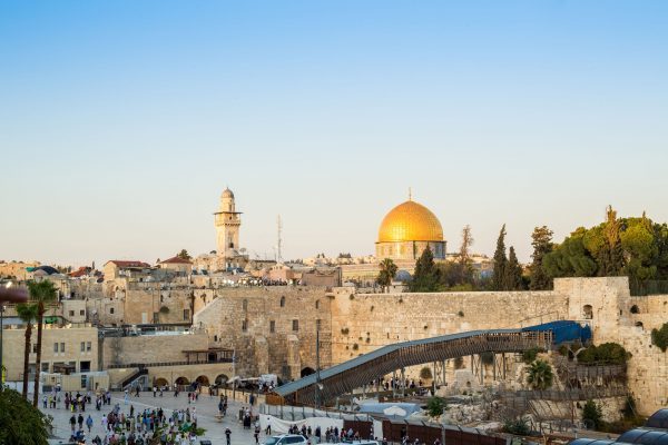 50758067 - skyline of the old city at western wall and temple mount in jerusalem, israel, middle east